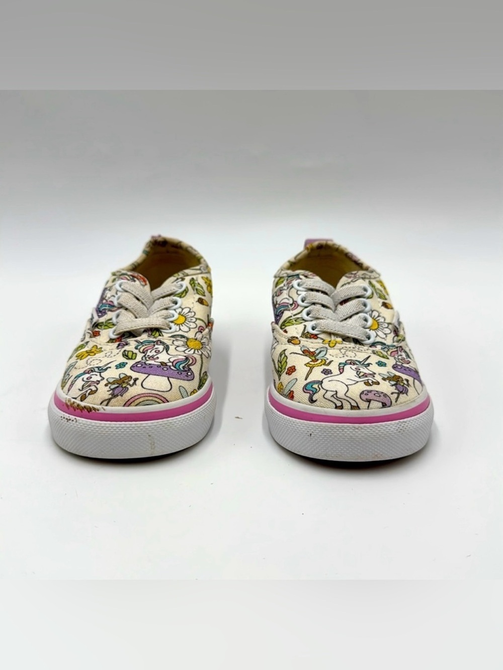 VANS Girls Authentic Skate Shoes Unicorn & Fairy
Print White/Pink Size 6 - Picture 7 of 14